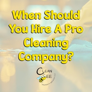 When Should You Hire A Pro Cleaning Company?