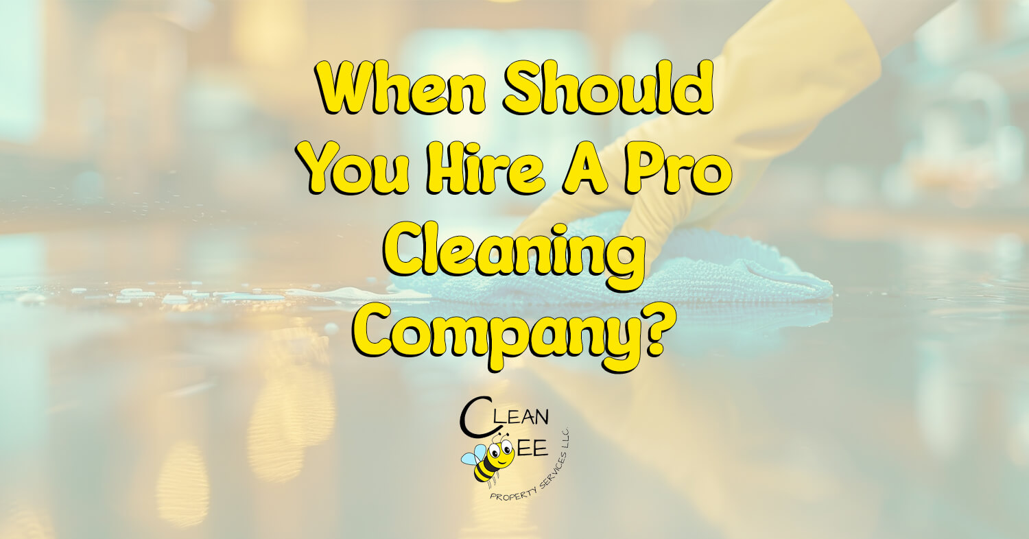 When Should You Hire A Pro Cleaning Company? ﻿